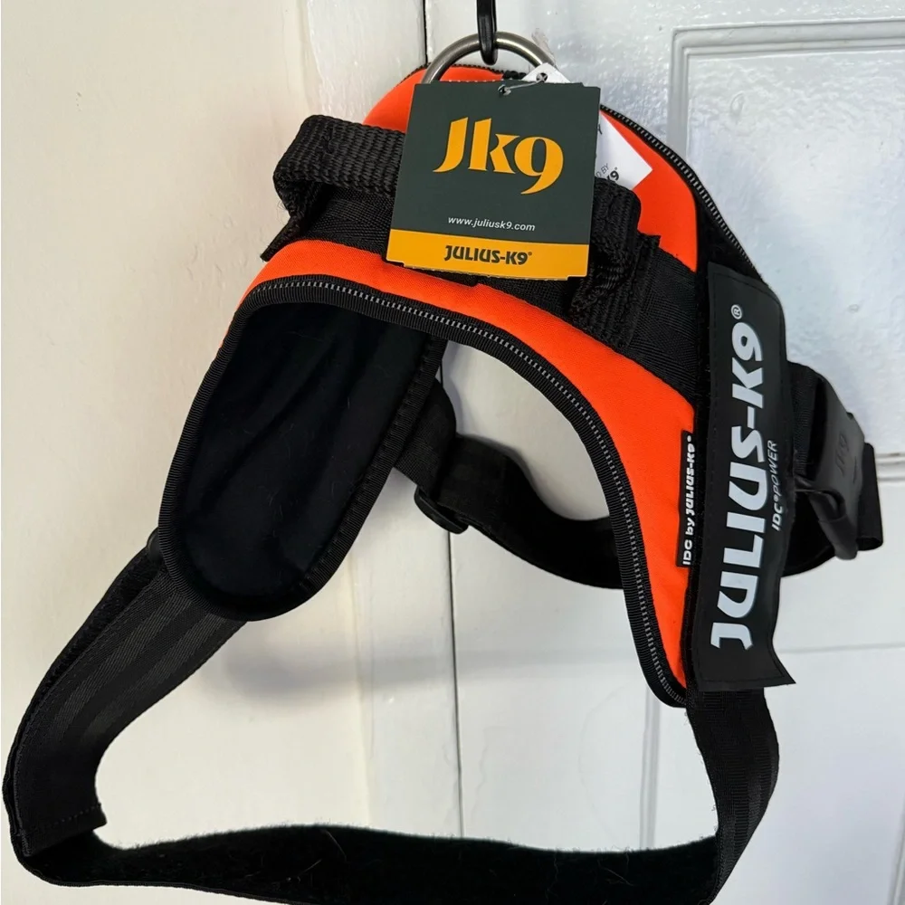 Julius-K9 Orange Dog Harness